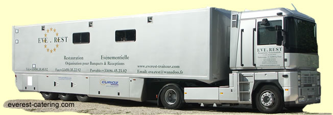 everest-catering.com camion cuisine, voir photos et petites vid&eacute;os