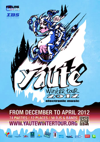 festival concert musique electro avec dj en haute savoie 74, yaute winter tour 2012